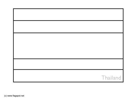 thailand flagge ausmalen